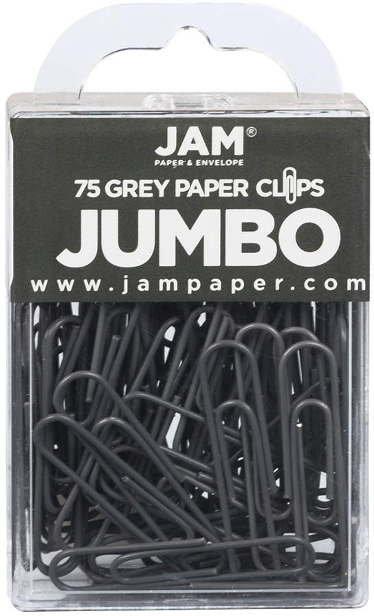 Gray Jumbo Paper Clips - 75 Pack