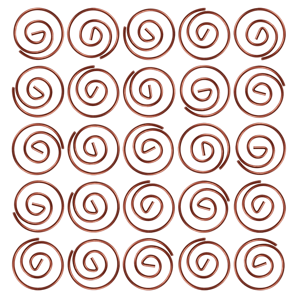 Rose Gold Cloops Paper Clips - 50 Pack