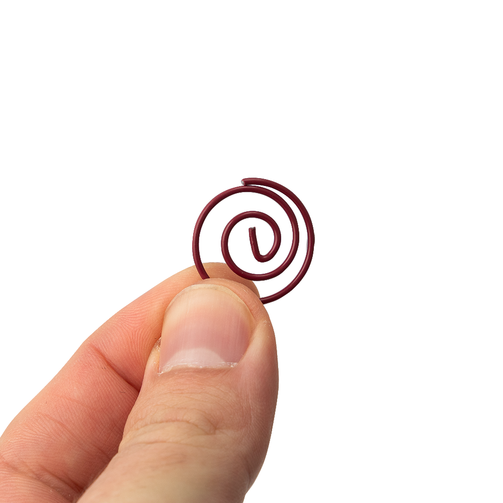 Burgundy Circular "Cloops" Paper Clips - 50 Pack