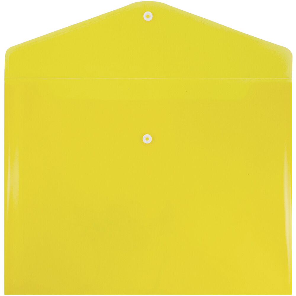 Yellow Letter Booklet Plastic Envelopes (9 3/4 x 13) with Snap Closure