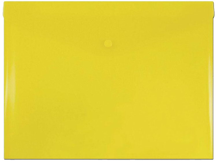 Yellow Letter Booklet Plastic Envelopes (9 3/4 x 13) with Snap Closure