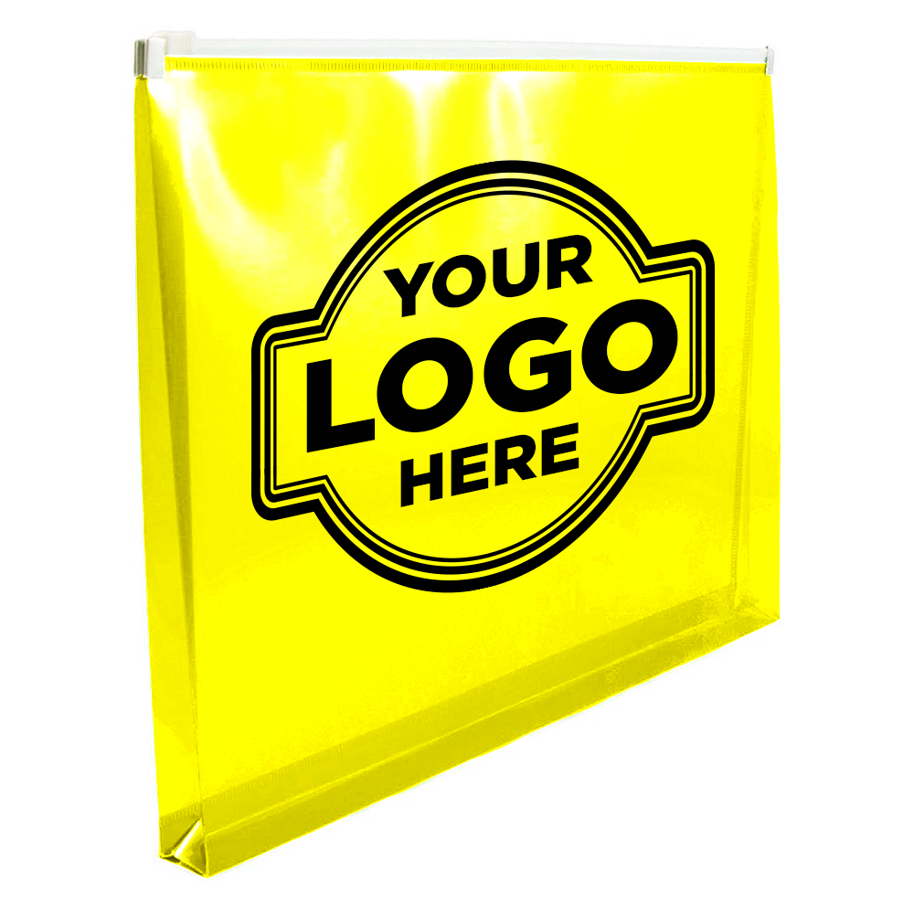 Yellow Letter Booklet Plastic Envelopes (9 3/4 x 13) with Zip Closure