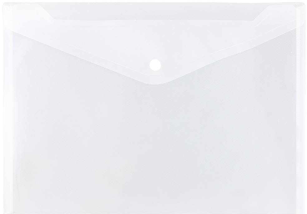 Clear Letter Booklet Plastic Envelopes (9 3/4 x 13) with Snap Closure