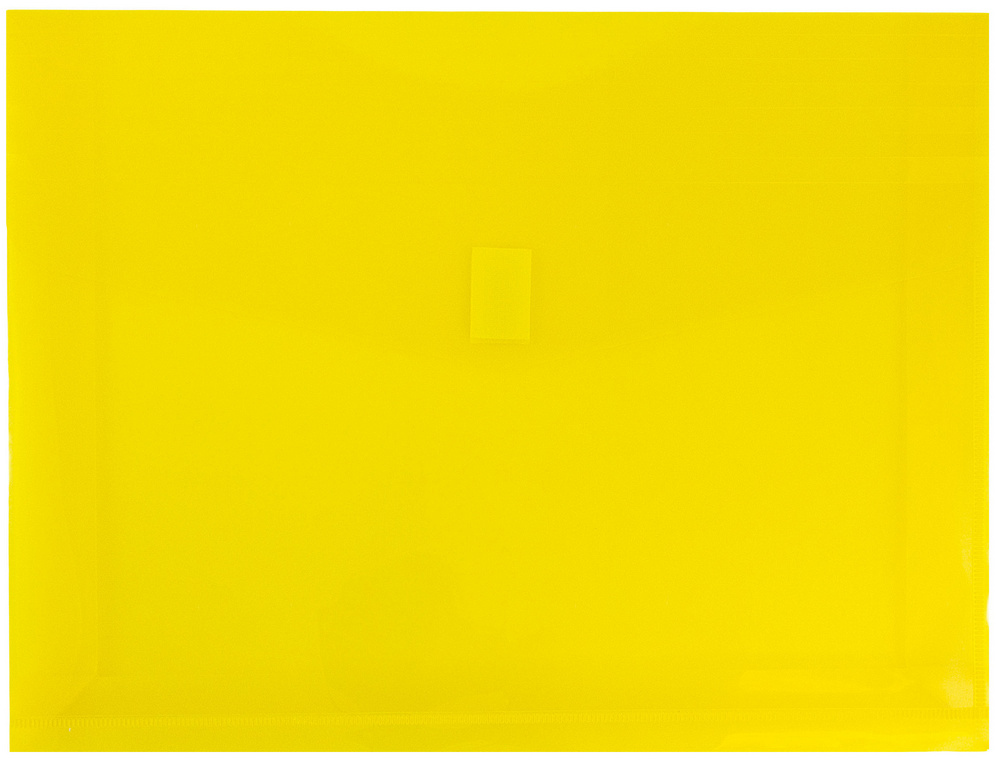 Yellow Letter Booklet with 2" Expansion Plastic Envelopes (9 3/4 x 13) with Hook and Loop Closure