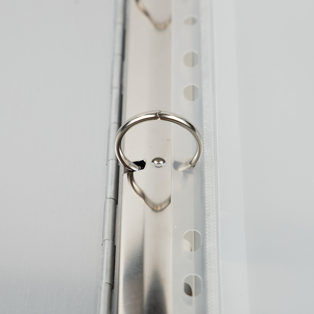 Clear Letter Booklet 3 Hole Punch with 1" Expansion Plastic Envelopes (9 1/2 x 11 1/2) with Hook and Loop Closure