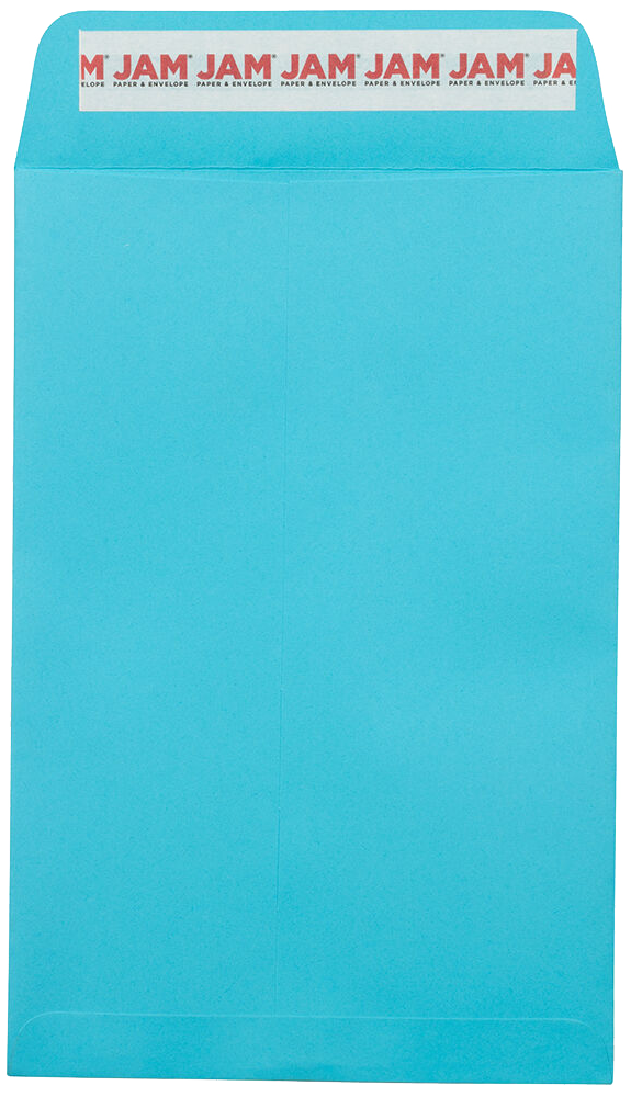 Pool Blue 32lb 6 x 9 Open End Envelopes with Peel & Seal