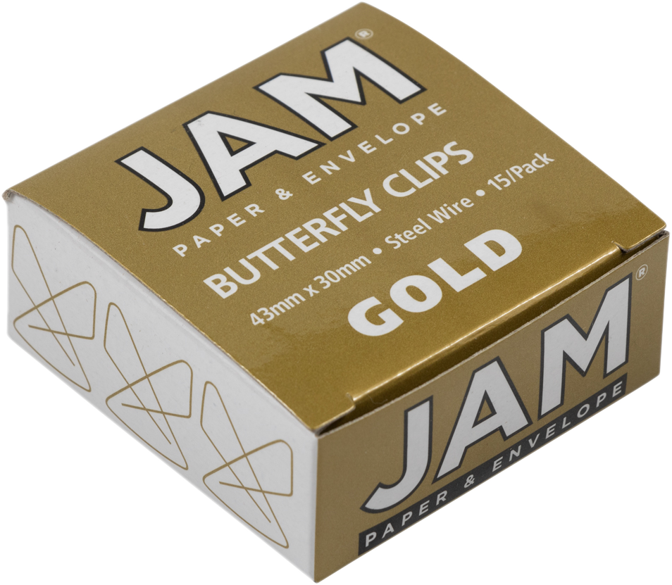 Gold Butterfly Clips - 15 Pack