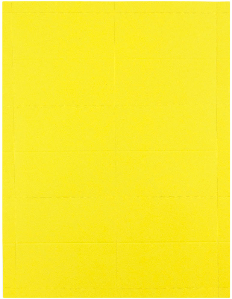 Bright Yellow Business Cards - 100 Pack