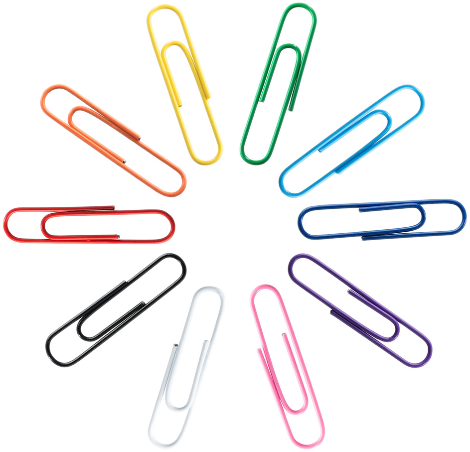 Assorted Jumbo 2 Inch Paper Clips - 10 Packs of 75