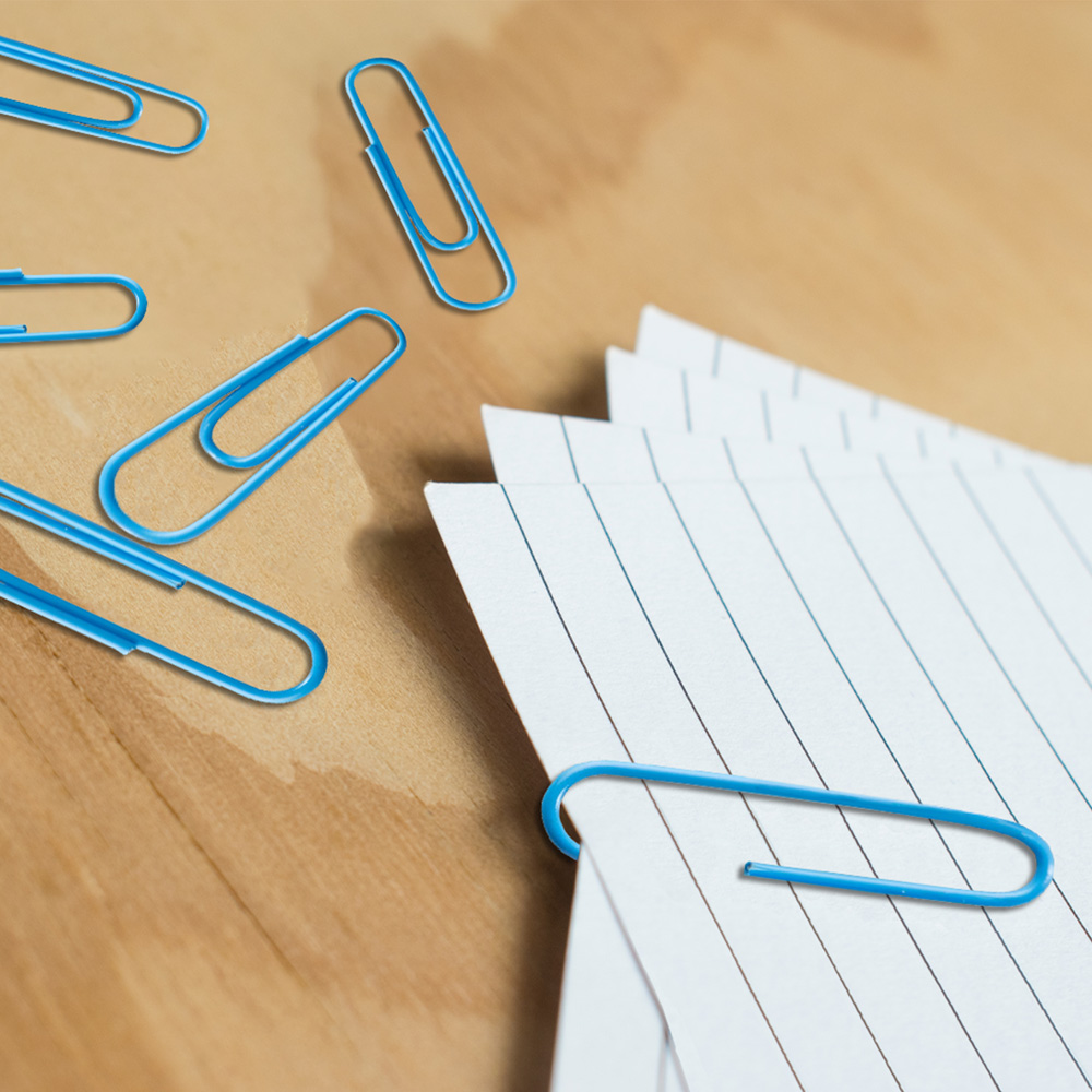 Baby Blue Jumbo Paper Clips - 75 Pack