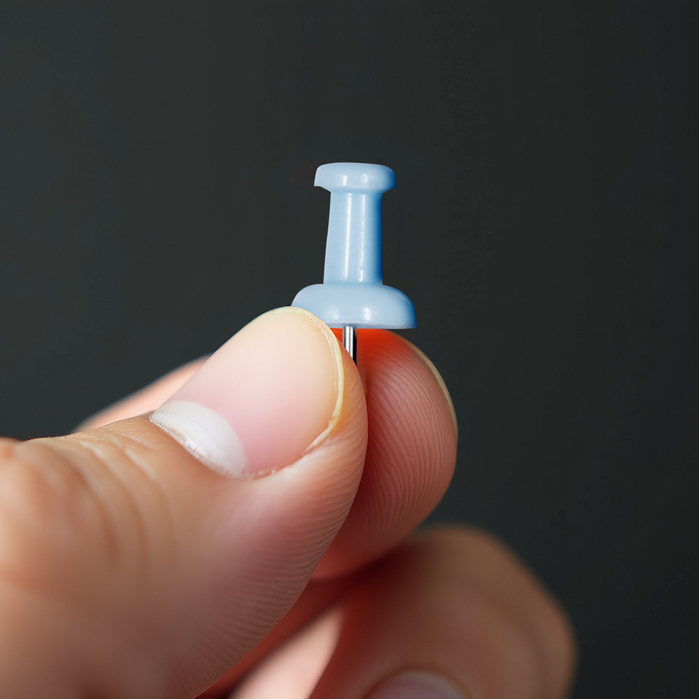 Baby Blue Pushpins - 100 Pack