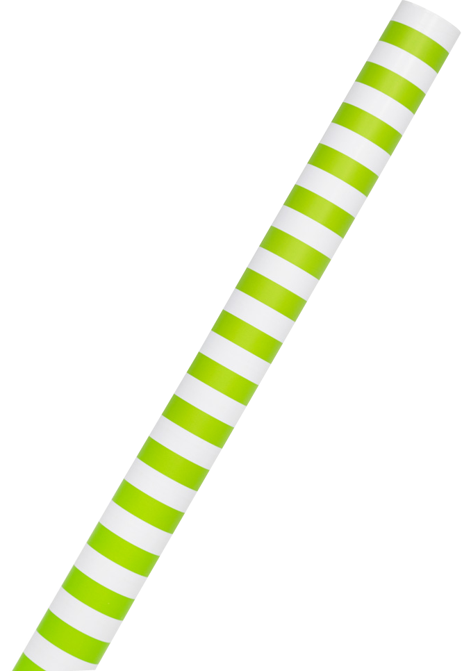 Lime Green and White Stripe Wrapping Paper (25 Sq Ft)