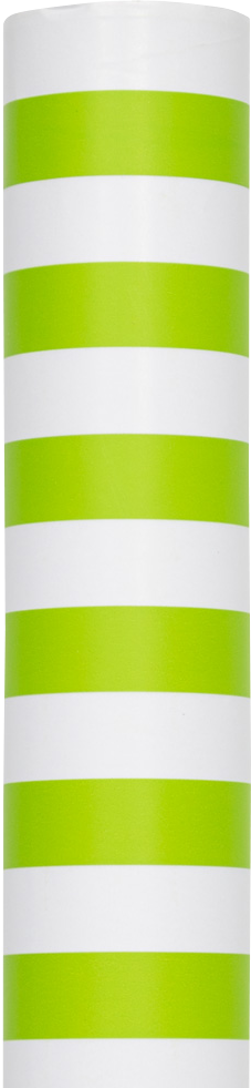 Lime Green and White Stripe Wrapping Paper (25 Sq Ft)