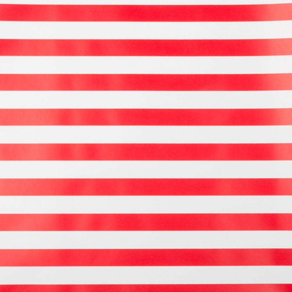 Red and White Stripe Wrapping Paper (25 Sq Ft)