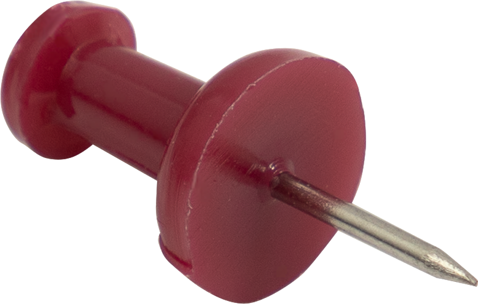 Burgundy Pushpins - 100 Pack