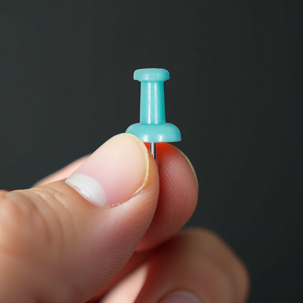 Teal Blue Teal Pushpins - 100 Pack
