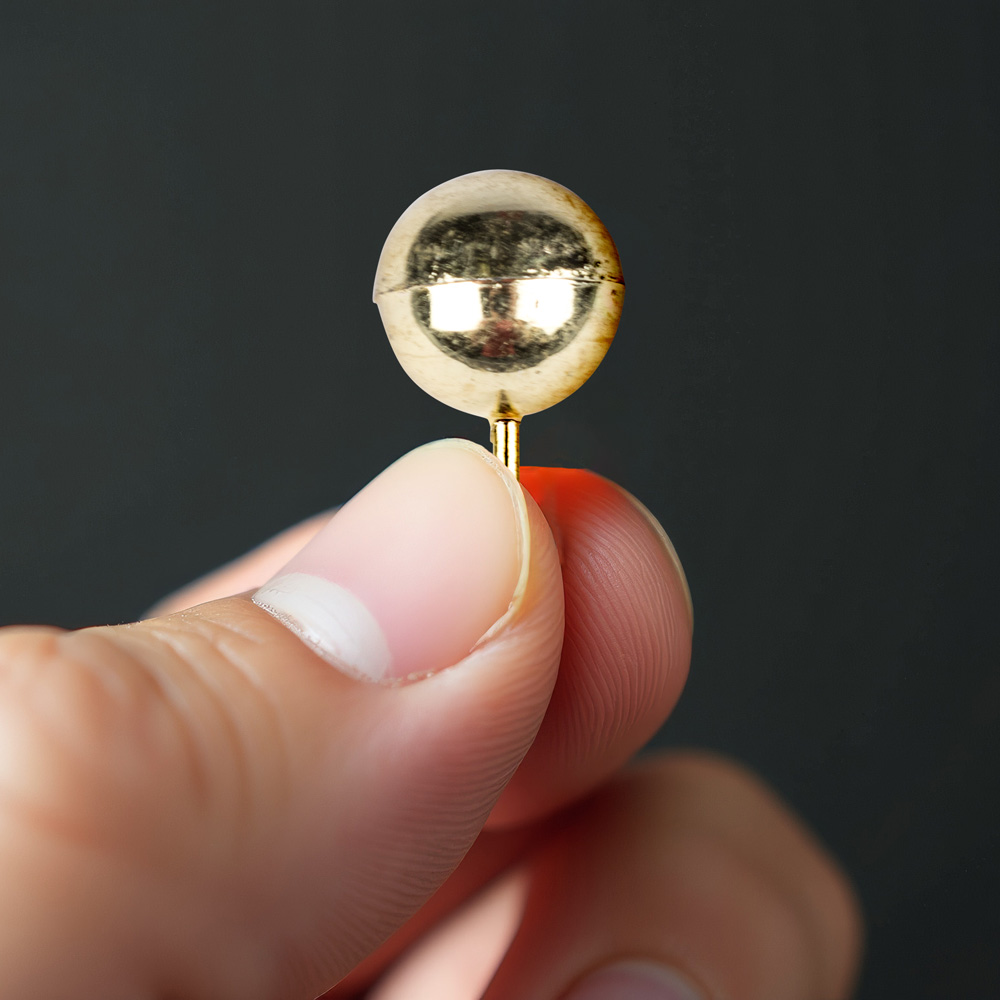 Gold Round Pushpins - 100 Pack