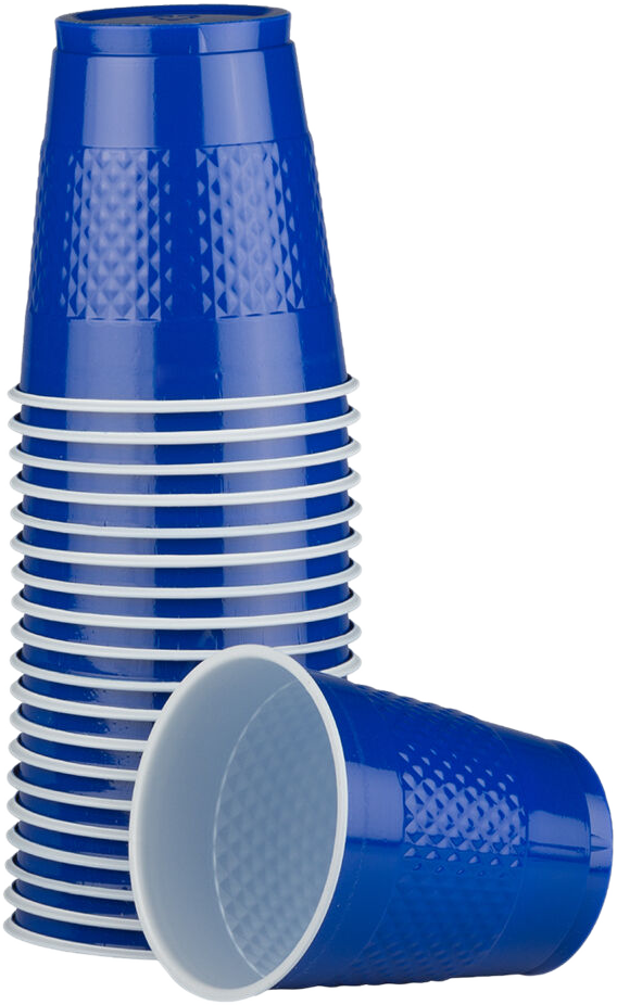 Blue 12oz Plastic Cups - 20 Pack