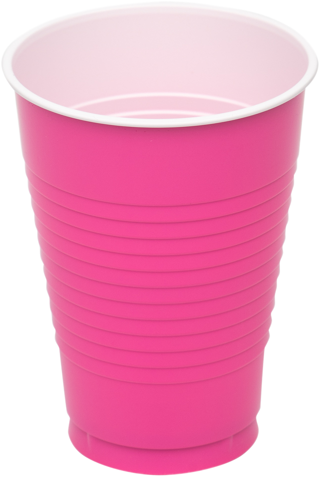 Fuchsia 12oz Plastic Cups - 20 Pack