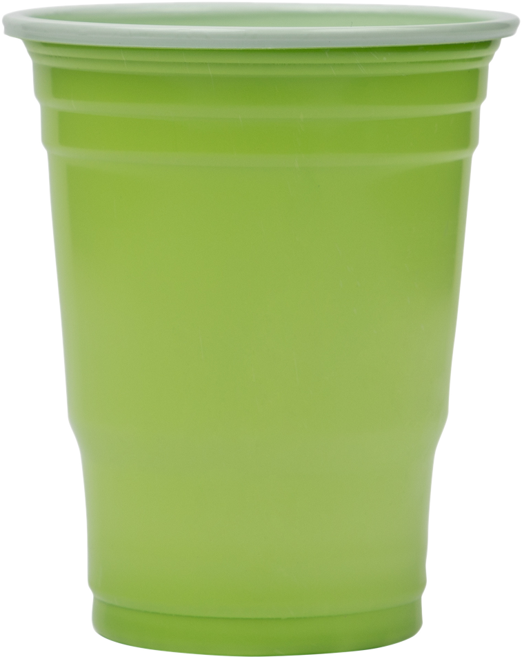 Lime Green 12oz Plastic Cups - 20 Pack