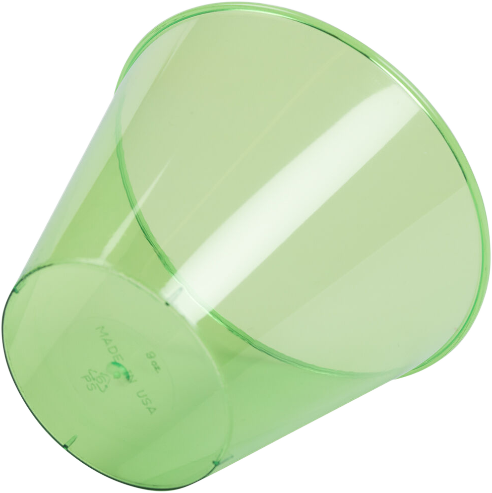 Lime Green 9oz Plastic Tumblers - 72 Pack