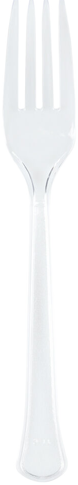 Crystal Clear Plastic Forks - 20 Pack