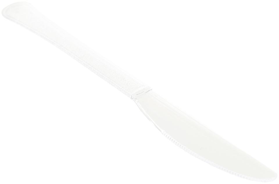 Clear Plastic Knives - 20 Pack