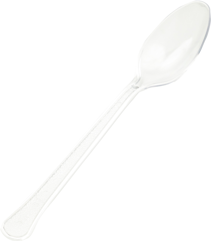 Clear Plastic Spoons - 20 Pack