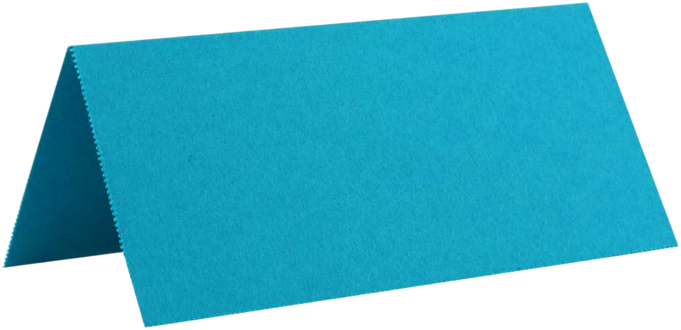 Sea Blue 3 3/4 x 1 3/4 Printable Place Cards
