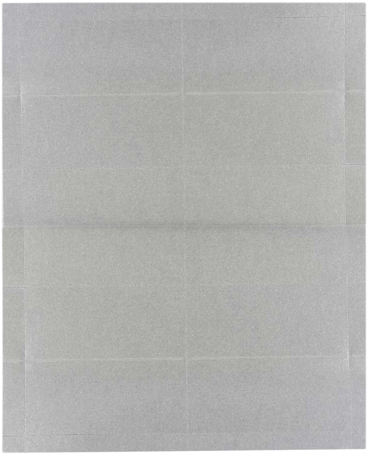 Silver Metallic 3 3/4 x 1 3/4 Printable Place Cards