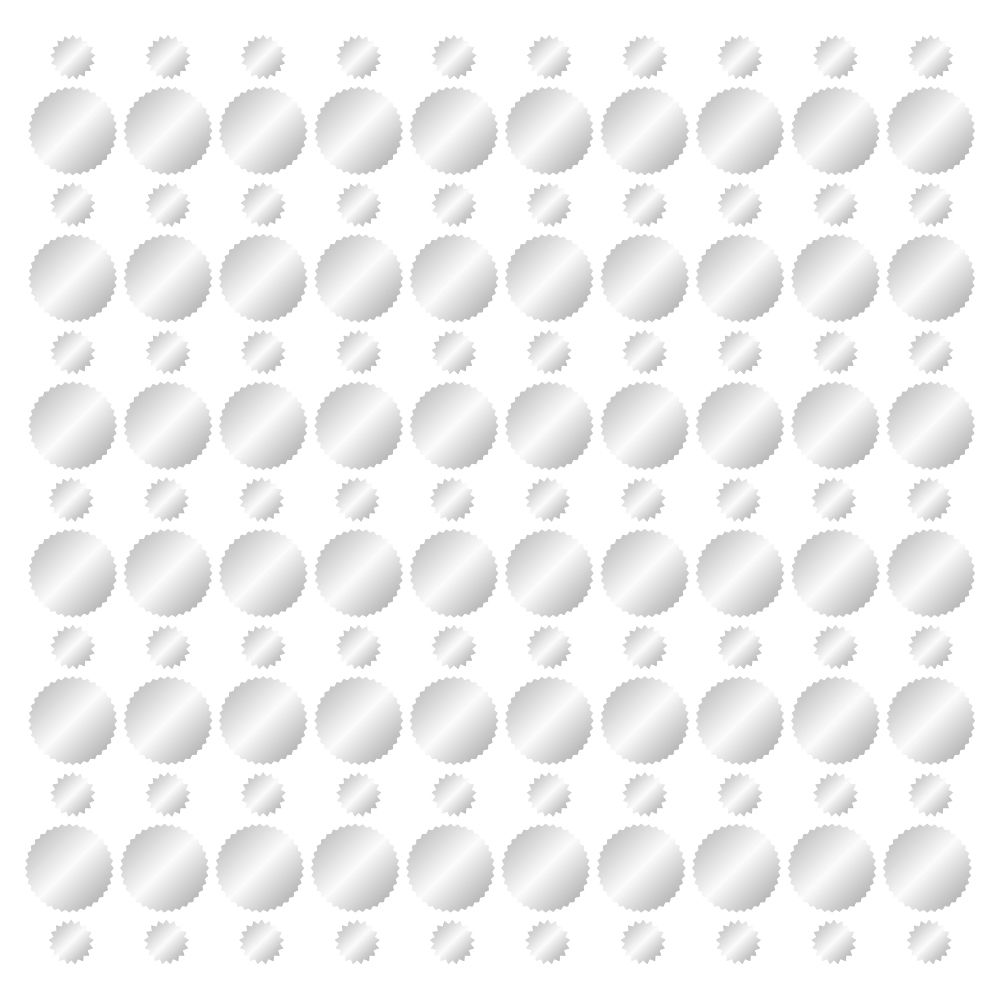 Silver Foil Wafer Seal Labels Combo Labels