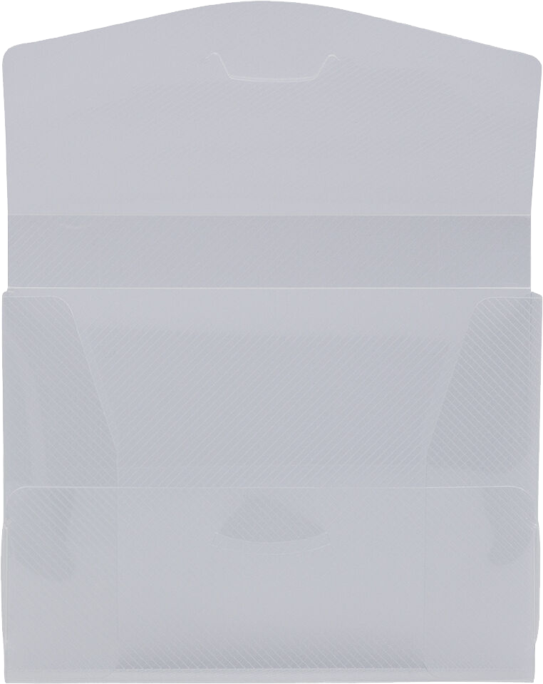 Clear Grid 4 1/2 x 6 1/8 x 7/8 Plastic Photo Portfolios
