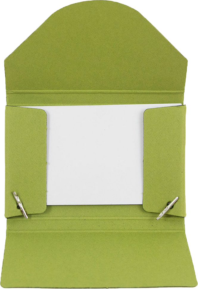 Lime Green Kraft Business Card Case - 20 Card Capacity