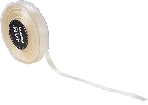 Ivory Satin 3/8 Inch x 25 Yards Ribbon
