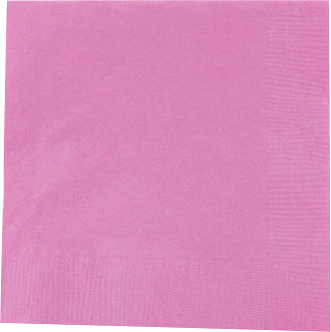 Fuchsia 6 1/2 x 6 1/2 3-Ply Lunch Napkins