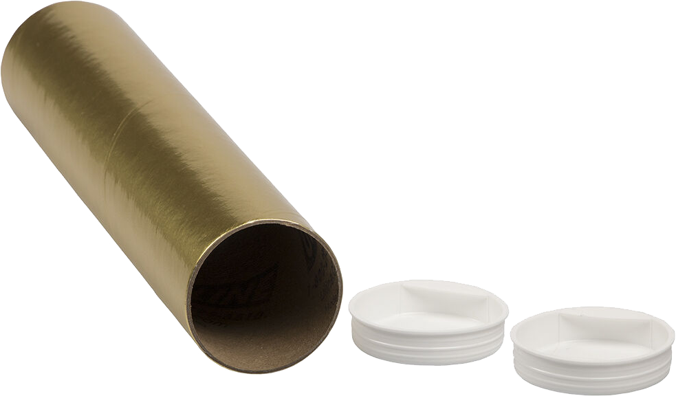 Gold 2 x 9 Mailing Tubes
