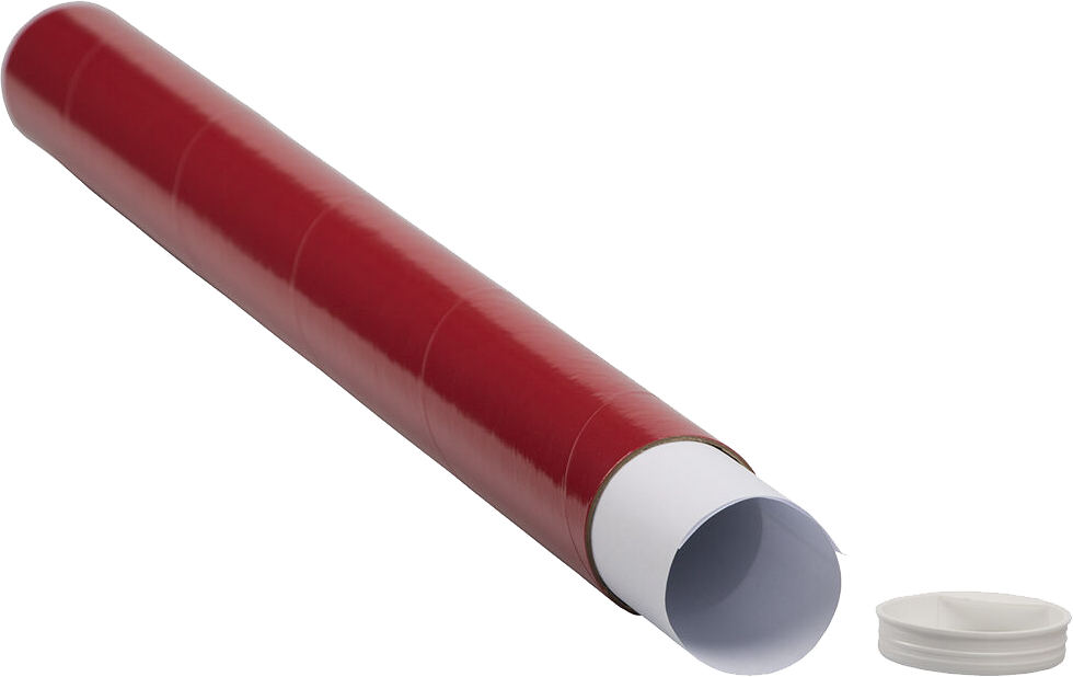 Red 2 x 24 Mailing Tubes
