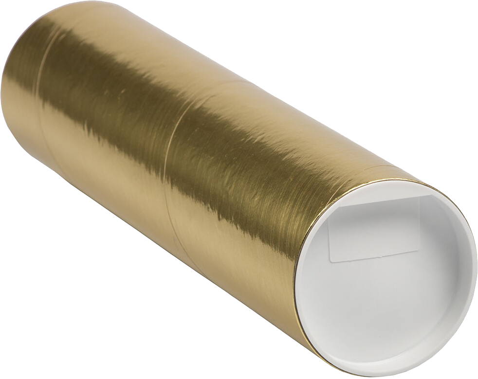 Gold 3 x 12 Mailing Tubes
