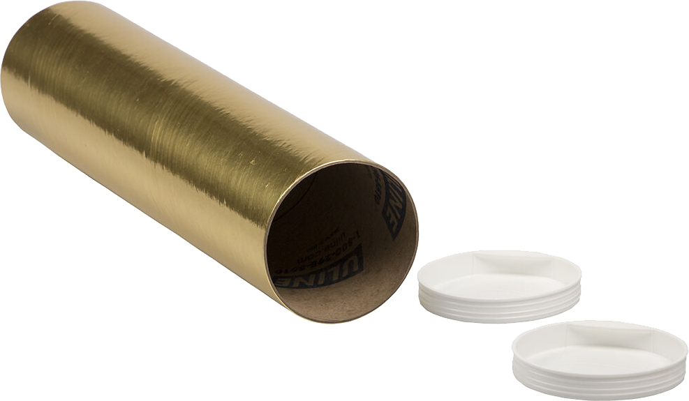 Gold 3 x 12 Mailing Tubes