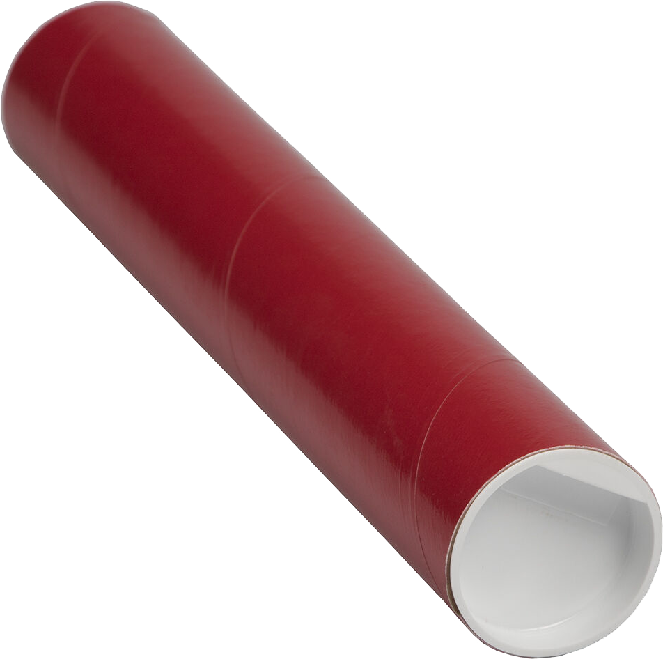 Red 2 x 12 Mailing Tubes