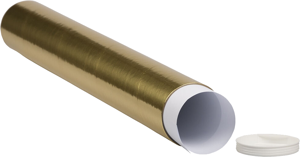 Gold 3 x 24 Mailing Tubes