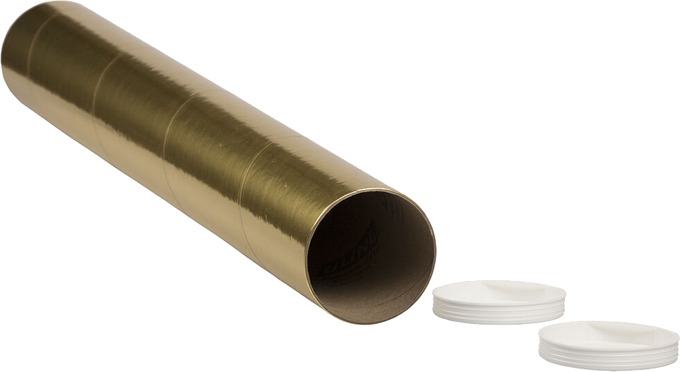 Gold 3 x 24 Mailing Tubes