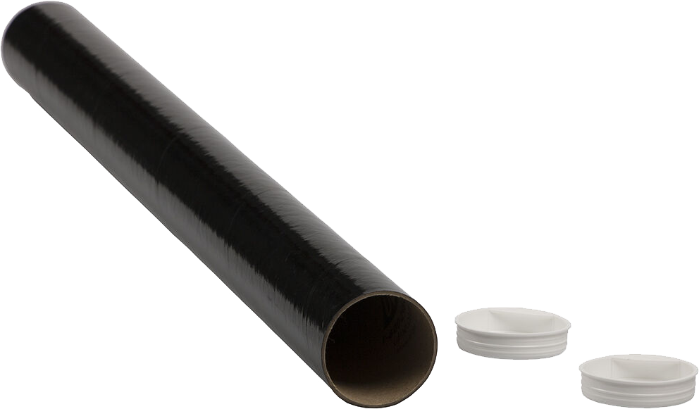 Black 2 x 24 Mailing Tubes