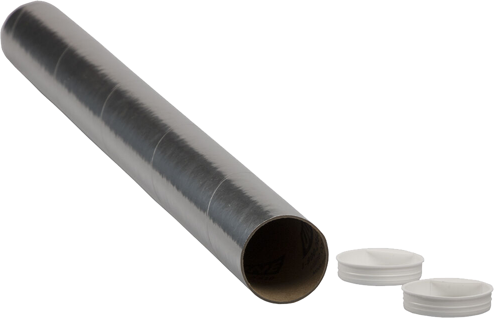 Silver 2 x 24 Mailing Tubes