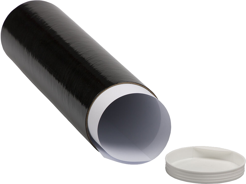 Black 3 x 12 Mailing Tube
