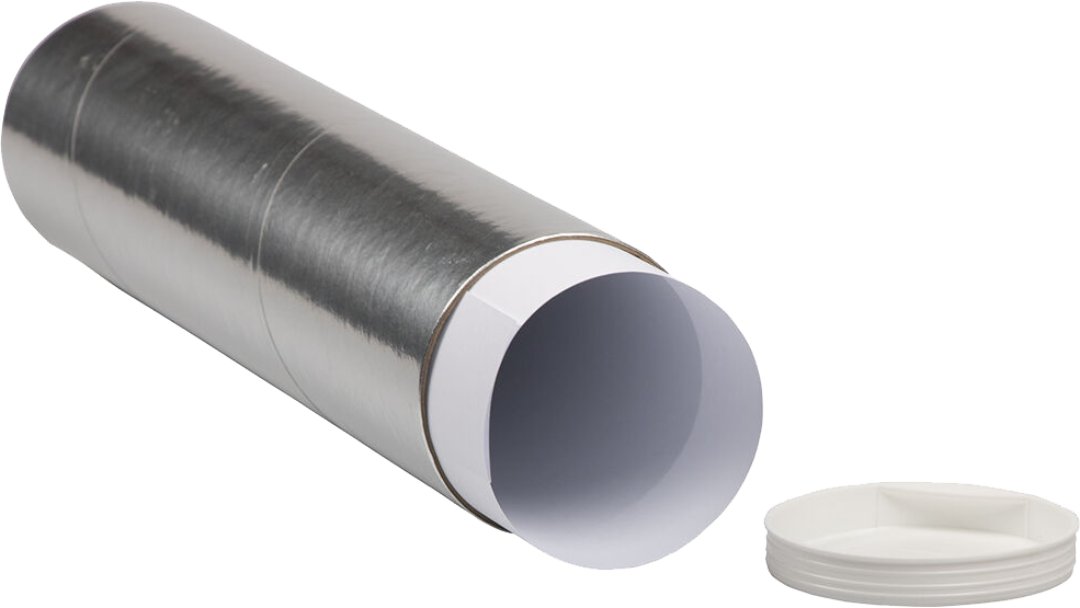 Silver 3 x 12 Mailing Tubes