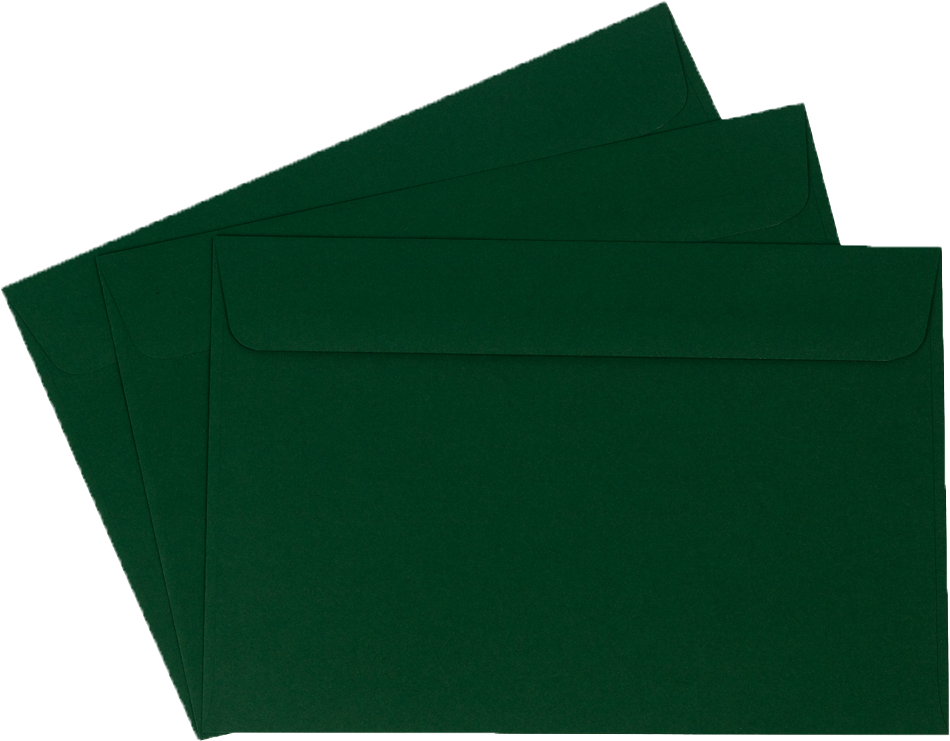 Dark Green 28lb 6 x 9 Booklet Envelopes