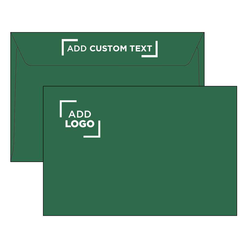Dark Green 28lb 6 x 9 Booklet Envelopes