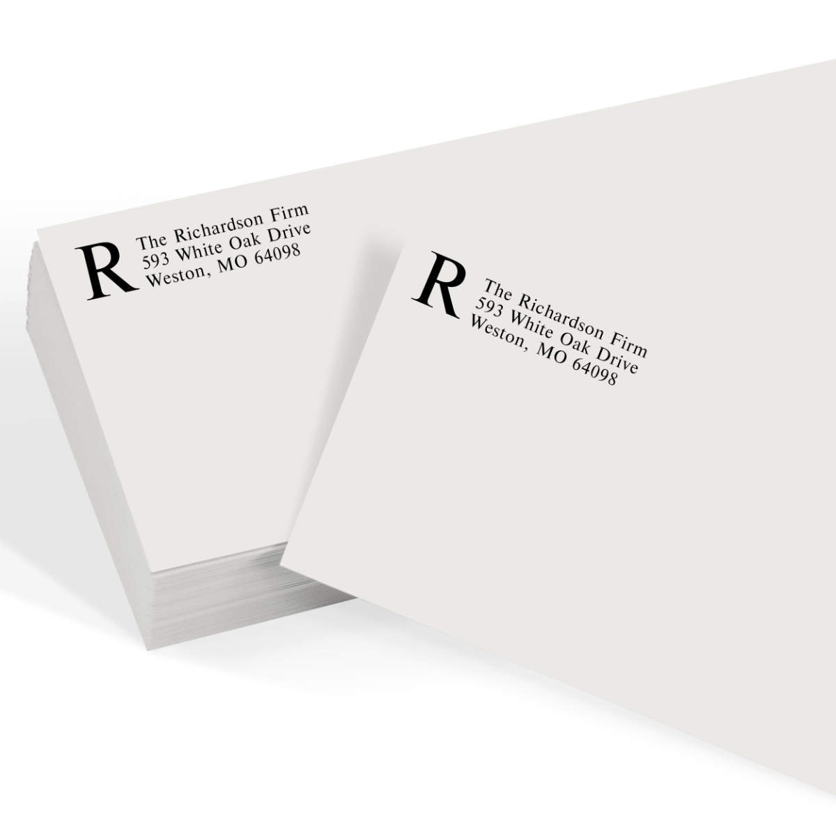 White Machine Insertable 24lb #10 Square Flap Envelopes (4 1/8 x 9 1/2)