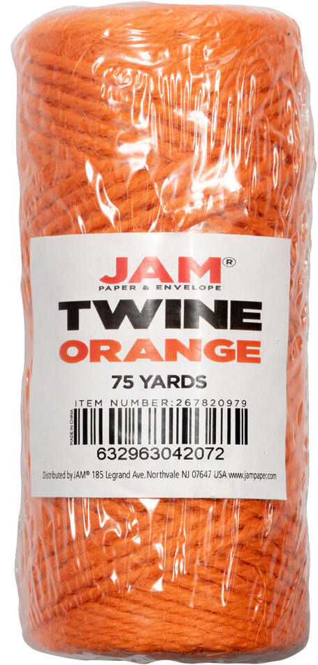 Orange 75 Yards Twine Ribbon
